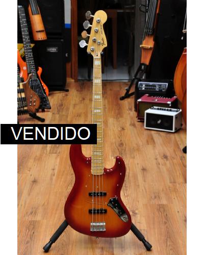 Fender 1975 Reissue Jazz Bass Cherryburst MN (Made in Japan in 1985)